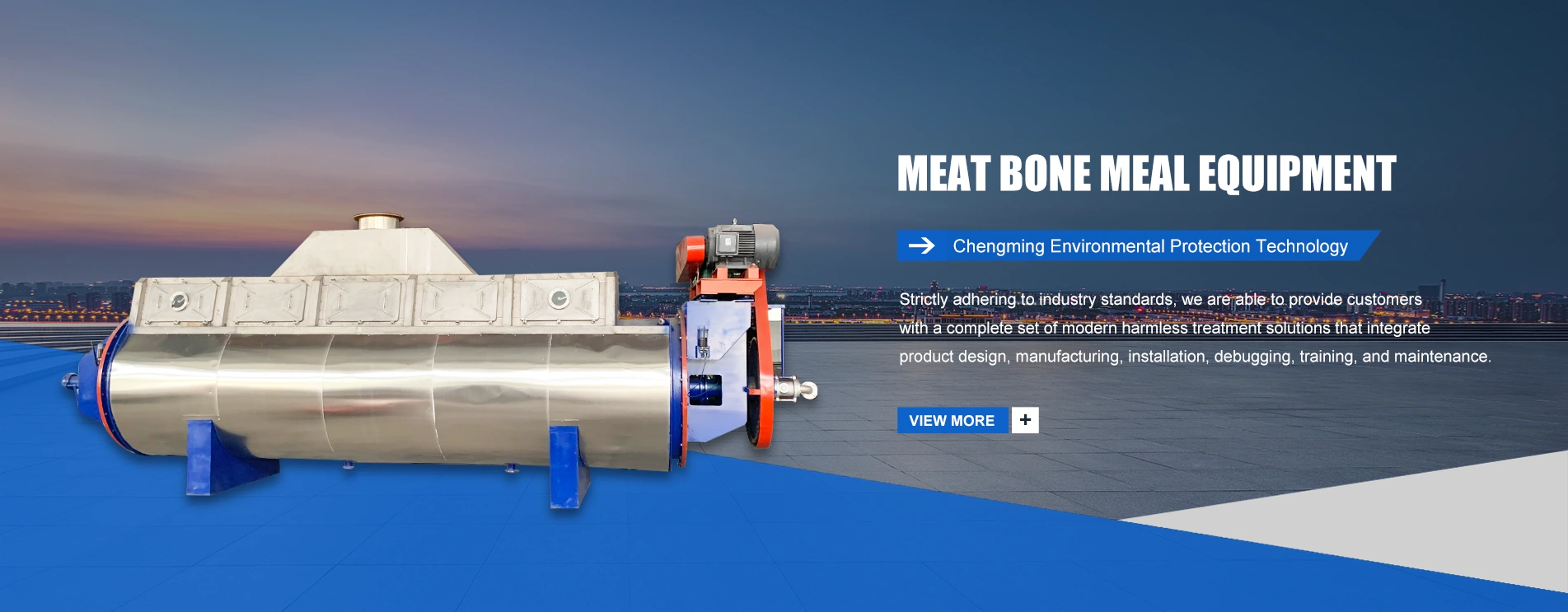 Usine d'équipement pour farines de viande et d'os